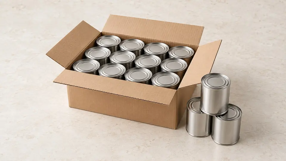 Canned foul medames, packing