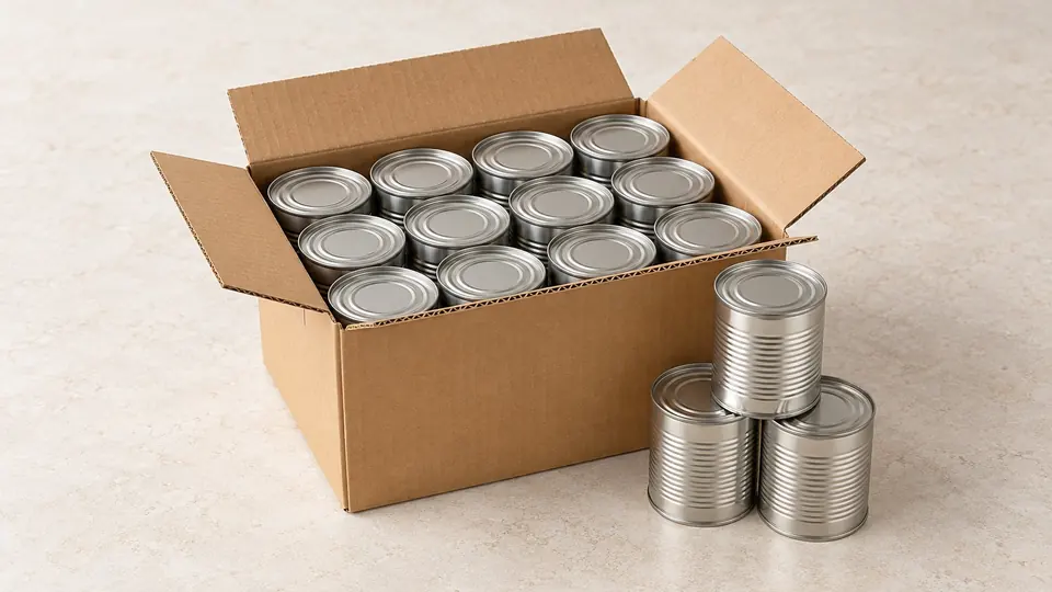 White beans in tomato sauce, packing