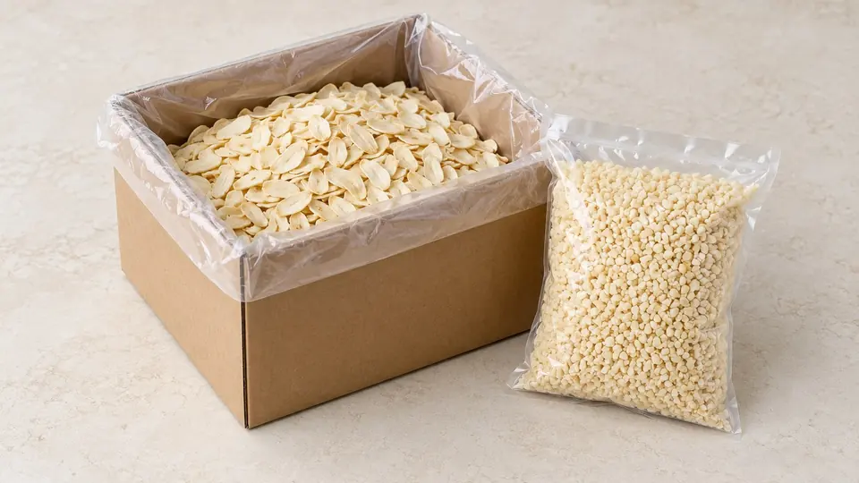 Dehydrated Garlic, packing