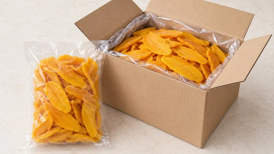Dried Mango, packing