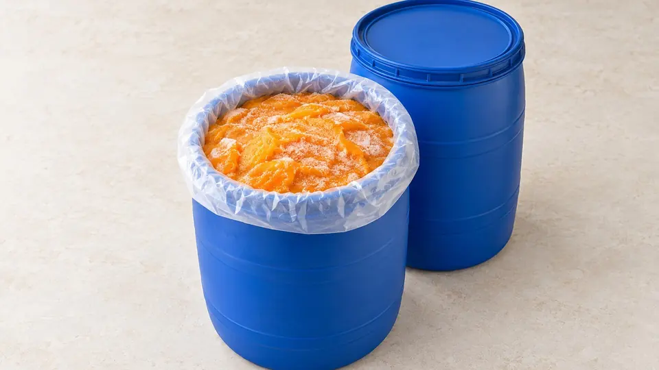 Fruit pulp, packing