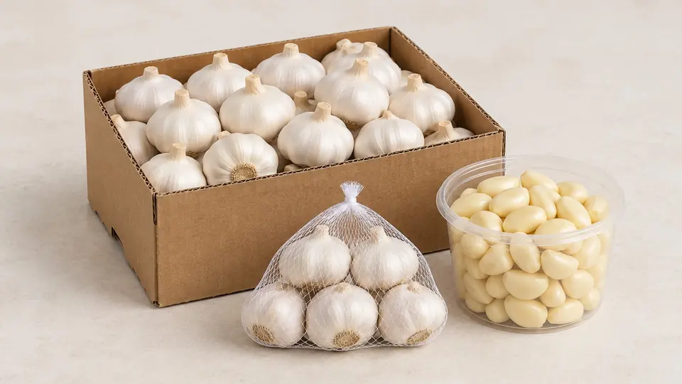 Garlic (dry), packing