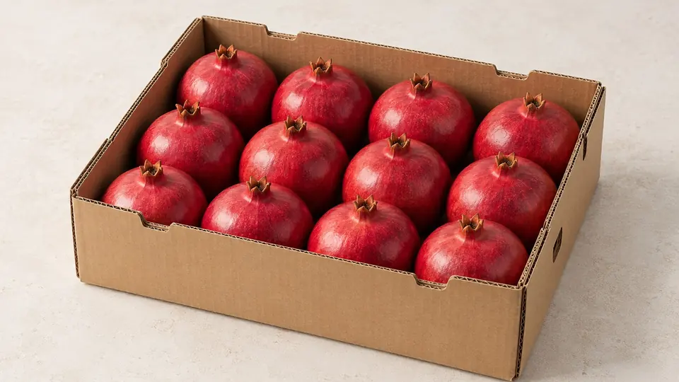 Pomegranates, packing