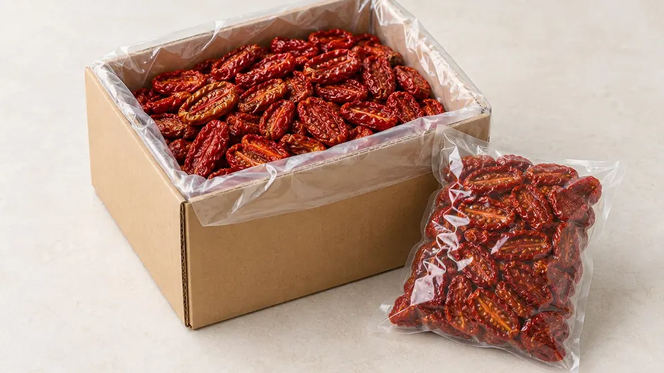 Sun-Dried Tomatoes, packing
