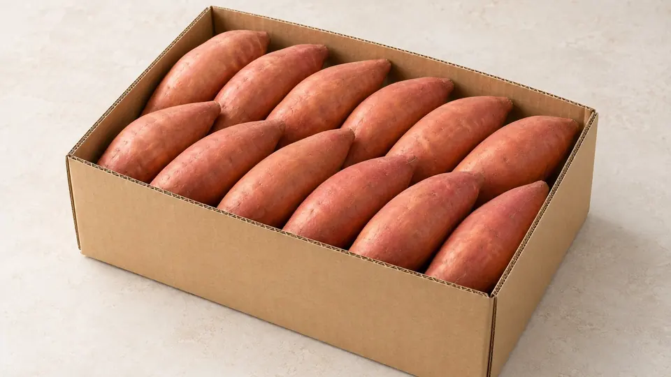 Sweet potatoes, packing